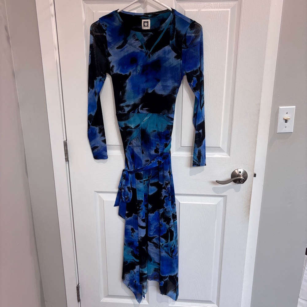 Anne Klein Women's Printed Handkerchief-Hem Dress | NWT | Size SP - Picture 3 of 6